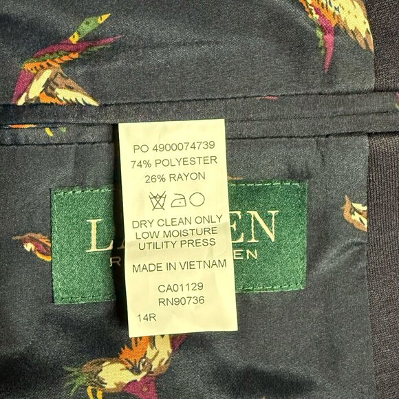 Upcycled Ralph Lauren Schoolboy Blazer XS – Navy Jacket with Emoji Patches - Picture 8 of 11